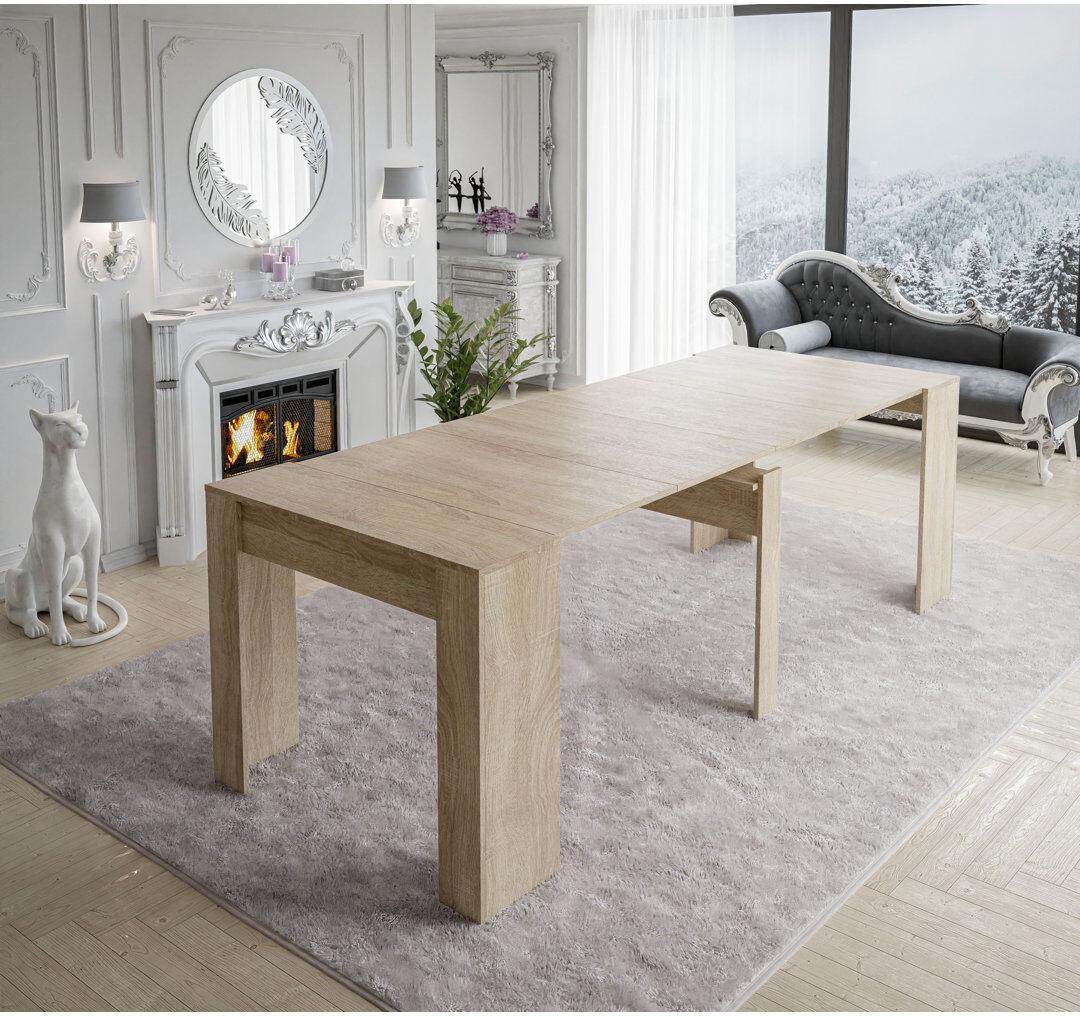 17 Stories Lano 90Cm Dining Table Sonoma Oak