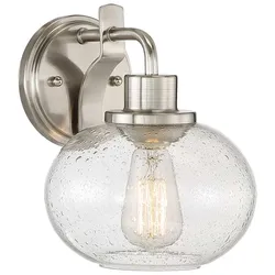 Elstead Lighting Quoizel Trilogy Wandleuchte E27 Nickel gebürstet