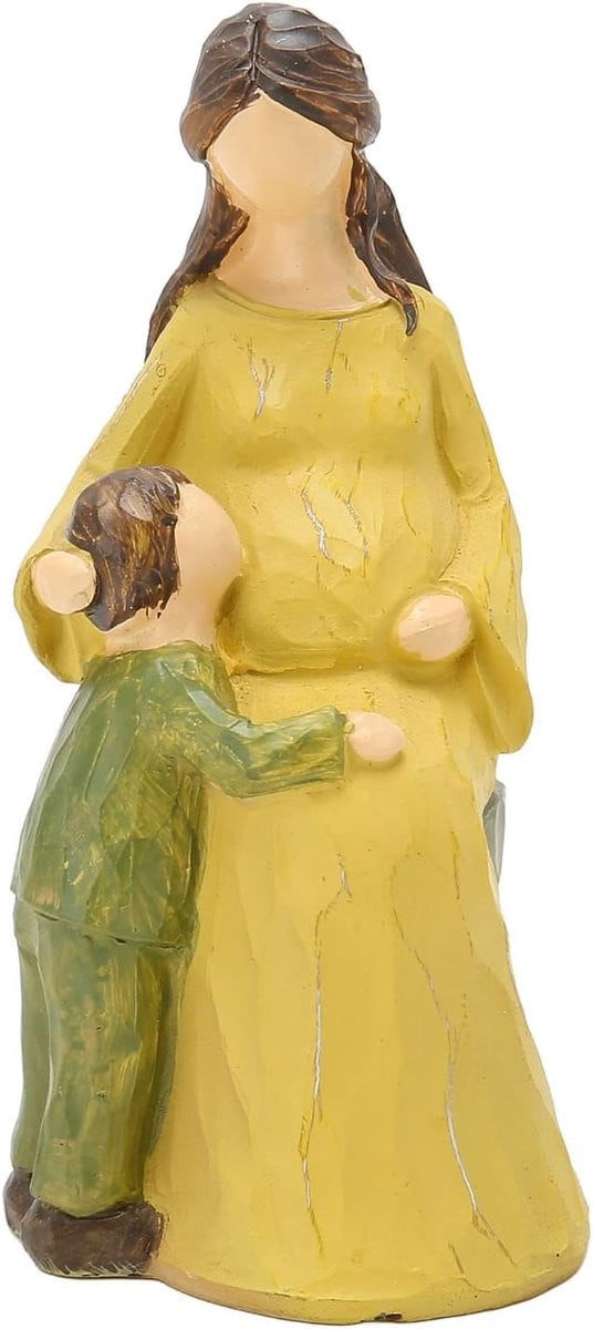 Artistiek Moeder Kind Beeld voor Woondecoratie in Resin