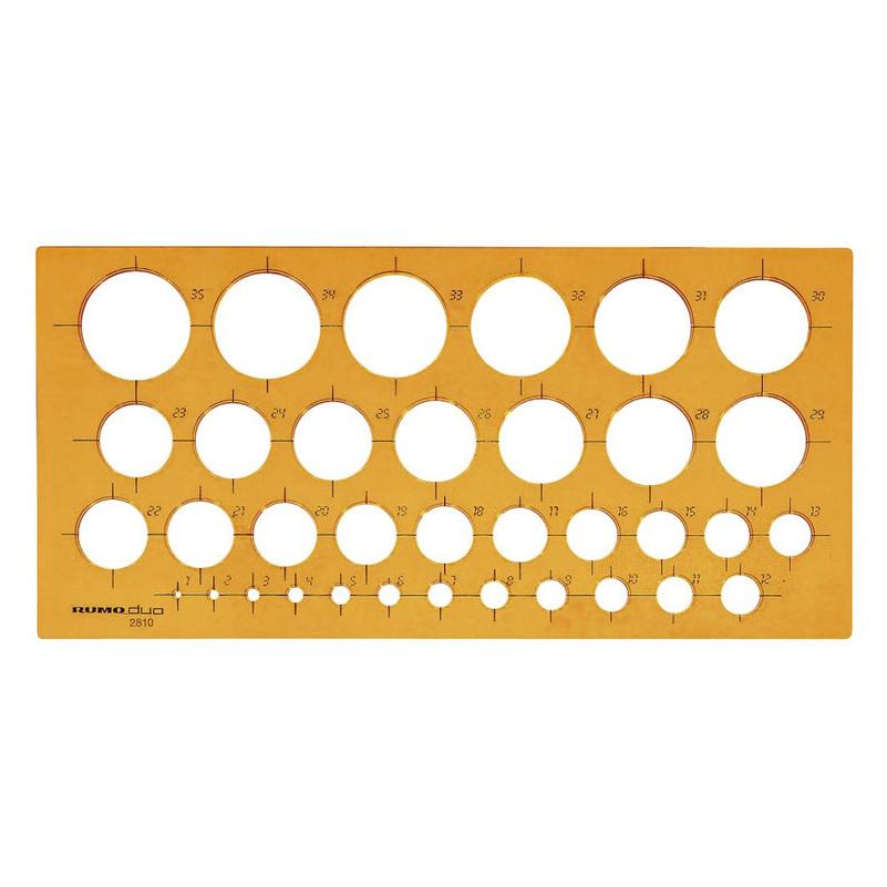 Rumold Kreisschablone 1-35 mm (Kunststoff) (4012108067508)