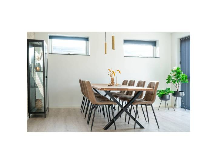 Esstisch Tirol 95 x 76 x 240cm Braun/Balkeneiche Honig