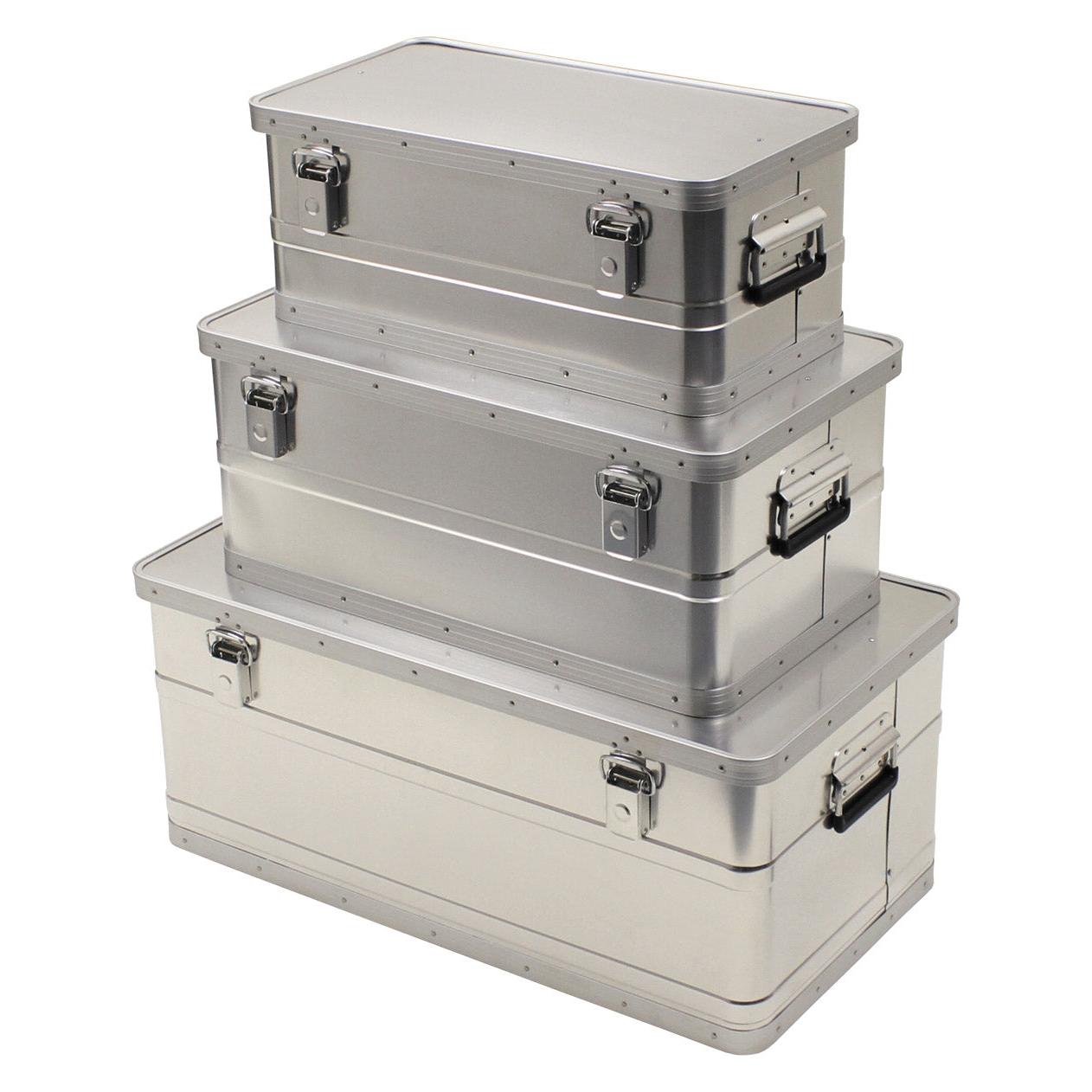 Mfh Transportkisten, Alu, 3er Set, 34 l, 55 l, 100 l (76169990)