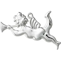 Karen Blixen Christbaumschmuck Trompetenengel silberfarben