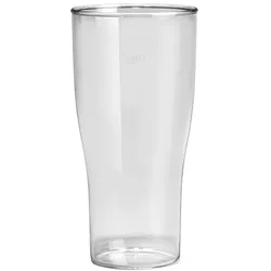 MONOUSO - Wiederverwendbares Durable Bierglas SAN Klar 400ml (80 Stück)