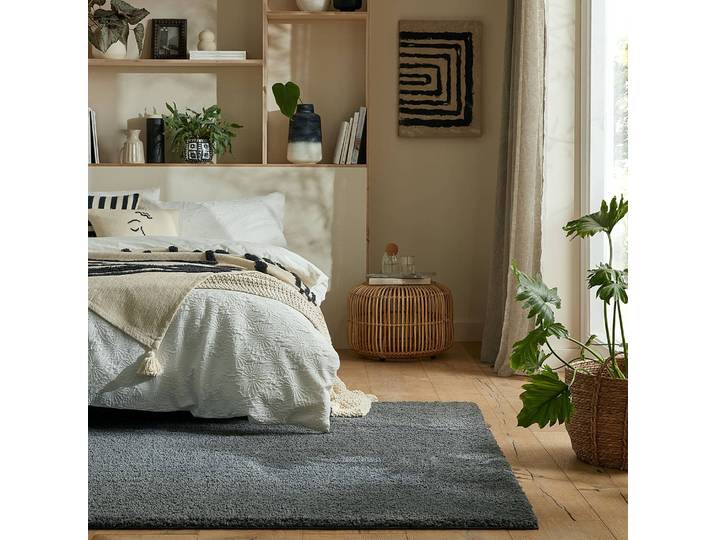 Hochflorteppich Willner 80 x 150cm Grau/Grau