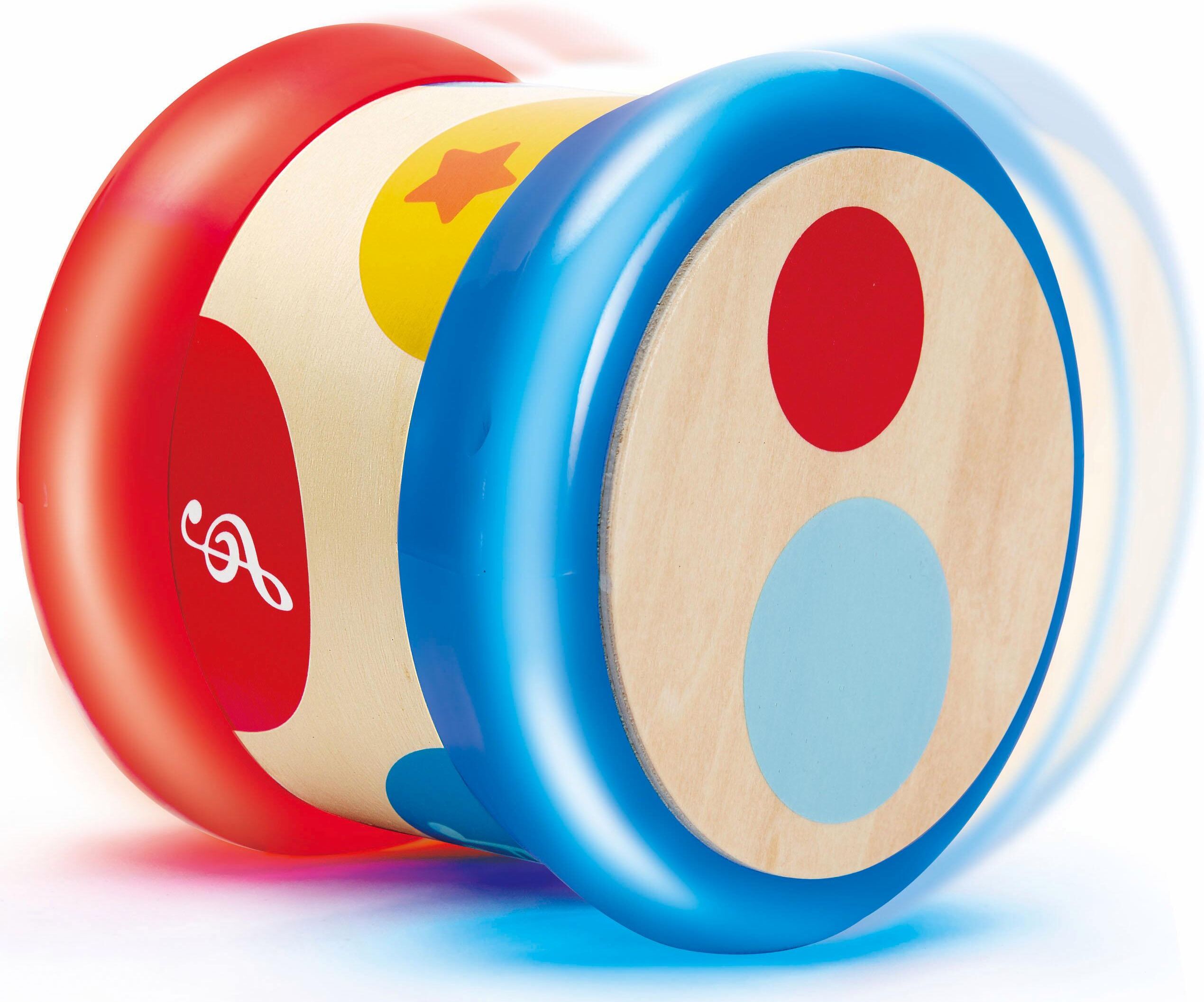 Spielzeug-Musikinstrument HAPE "Baby-Trommel", bunt, Spielzeug-Musikinstrumente, KinderB:11cm H:10cm T:11cm, Spielzeug-Musikinstrument, B:11cm H:10cm T:11cm