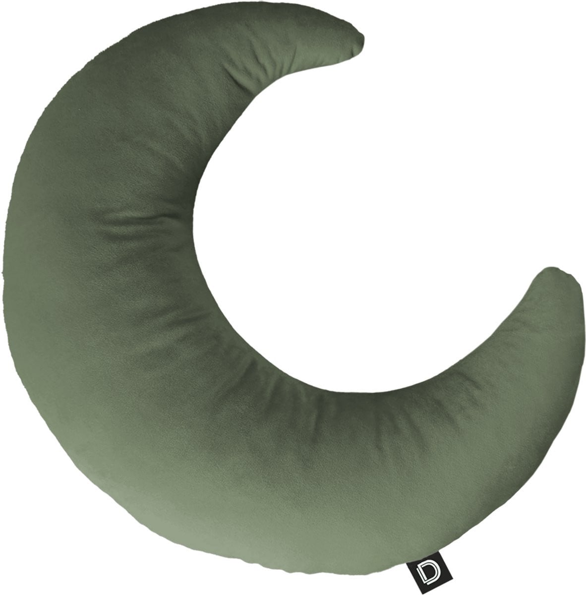 Decordruk VELVET Sierkussen Maanvorm Szałwia