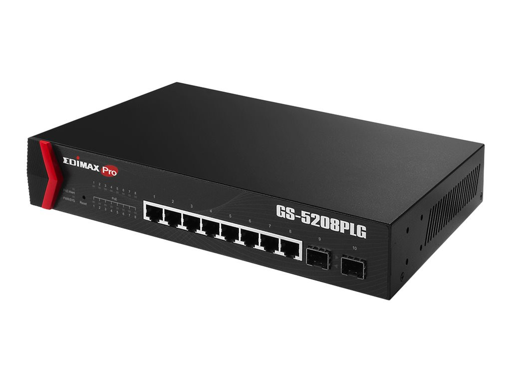 Edimax GS-5208PLG V2 Pro Switch met 8x GE en PoE