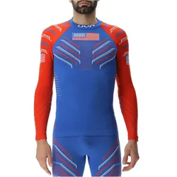 UYN Natyon 3.0 USA langarm Ski-Funktionsshirt T025 - usa L/XL