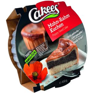 Cakees Kuchen Mohn-Rahm Kuchen, Rührkuchen, 450 g