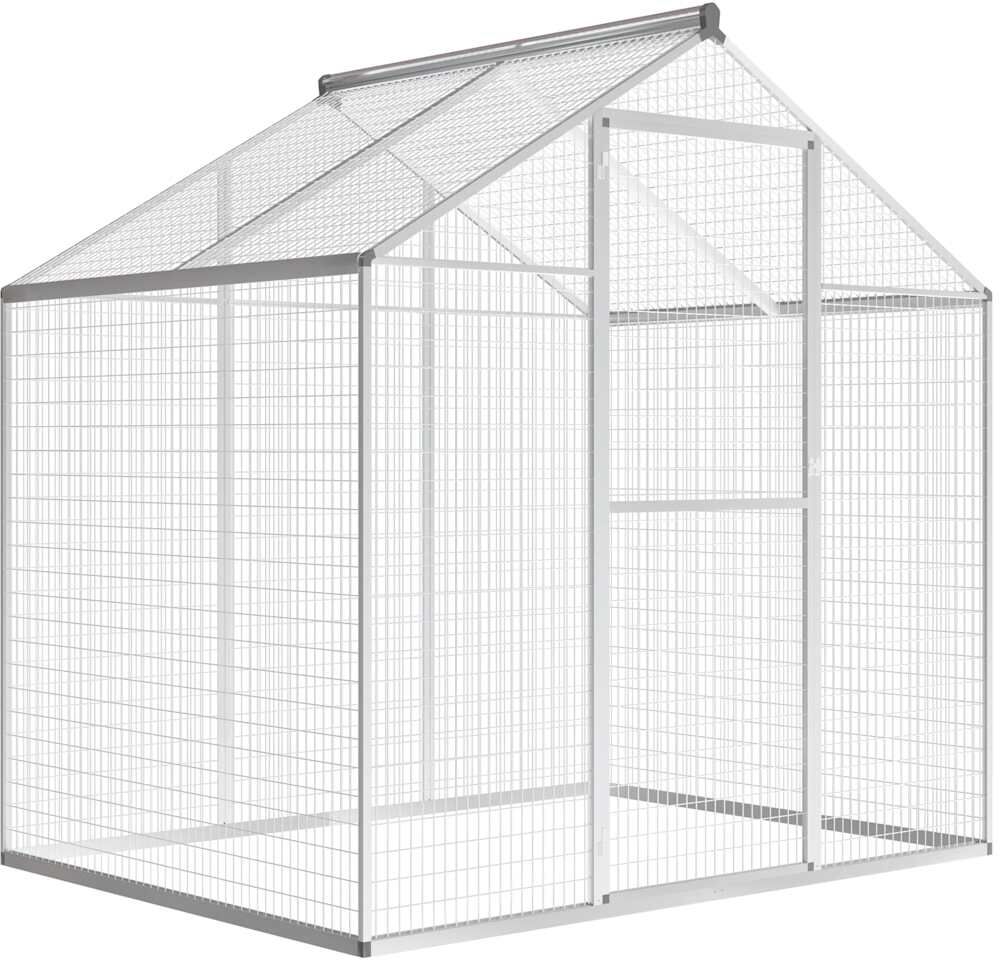 vidaXL Volière d'extérieur Aluminium 178 x 122 x 194 cm