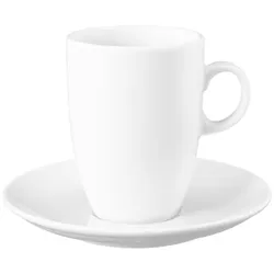CAPPUCCINOTASSE MIT UNTERTASSE VIP. weiß 230 ml