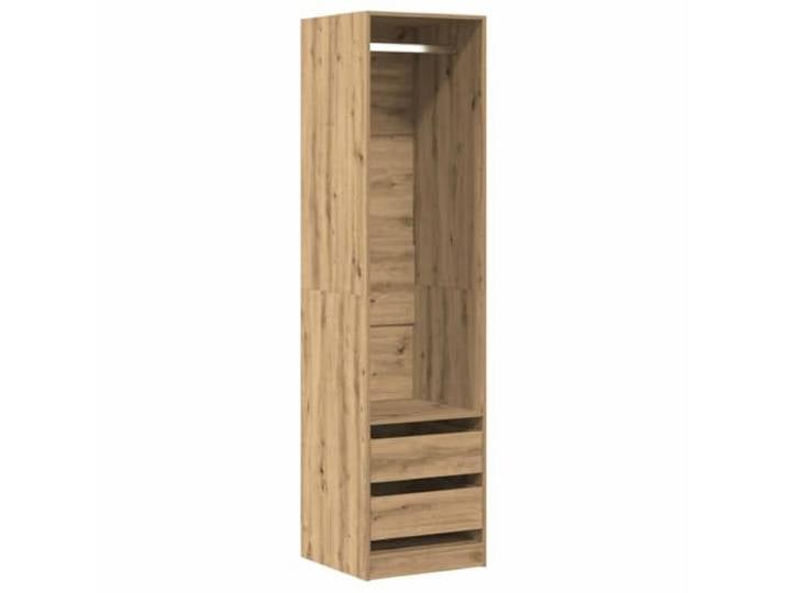 Dab Artisan Schrank 50x50x200 cm aus Holzwerkstoff aus Feld Kompaktes, geräumiges, modernes Design, wilgocresistent, stabil, für kleine Innenräume