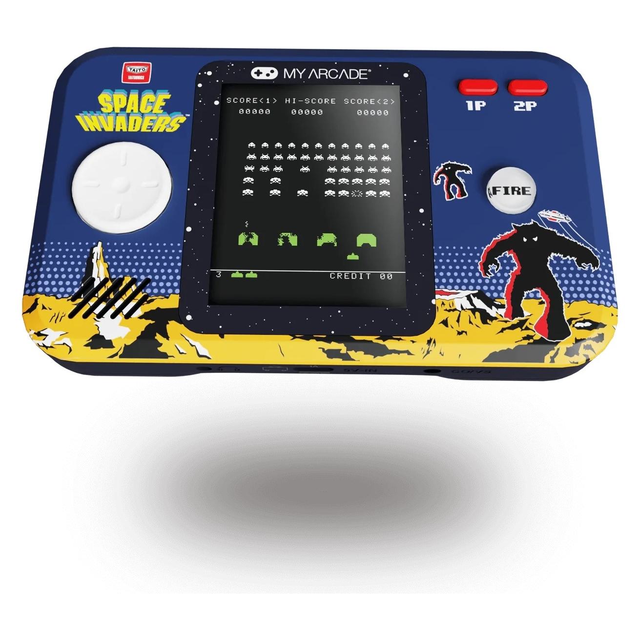 MyArcade My Arcade Space Invaders Pocket Player Pro Handheld Portable Gaming System (710045)