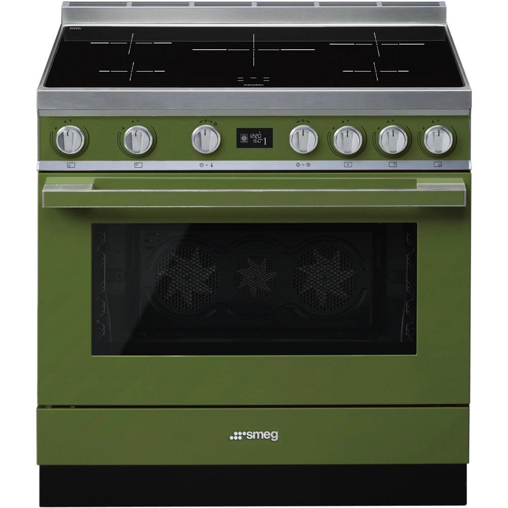 SMEG Backofenset CPF9IPOG, Freistehend, Olivgrün