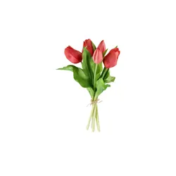 Tulpenbund   , rosa/pink , Kunststoff , Maße (cm): H: 28