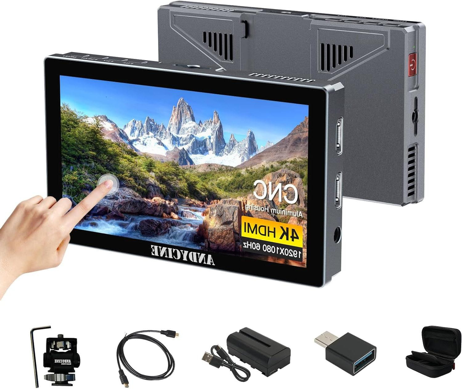 Selius Camera Field Monitor - 5,5 Inch IPS Touchscreen Videoscherm voor DSLR