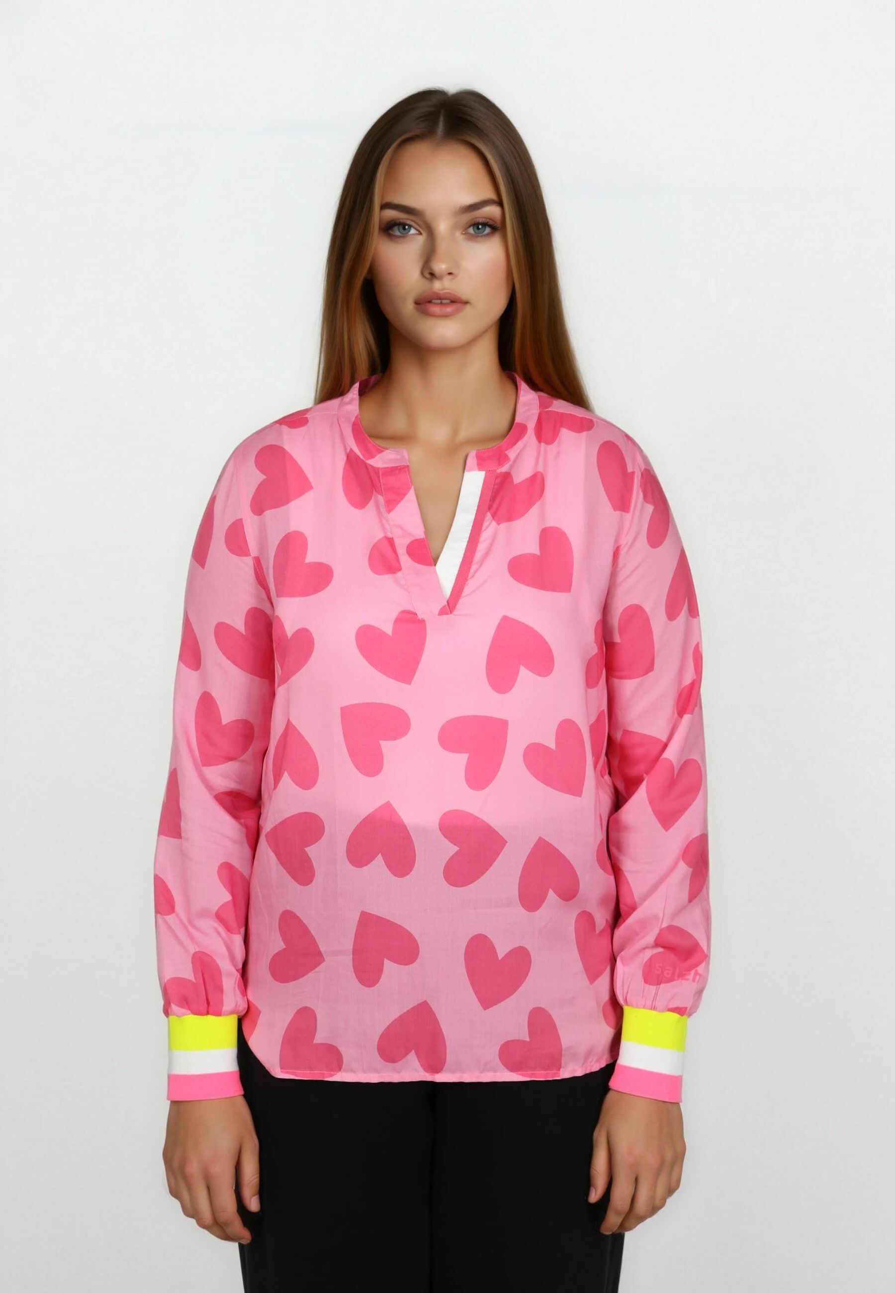 Klassische Bluse SALZHAUT "Bluse BLIED", Damen, Gr. M, bunt (multicolor), Obermaterial: 100% Modal CMD., Blusen Bluse