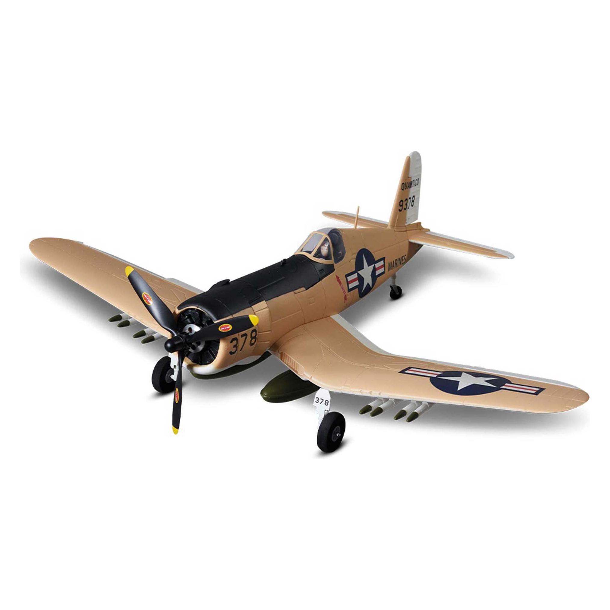Derbee F4U Corsair Warbird PNP gelb - 75cm (Motorflugzeug) (DB002PG)