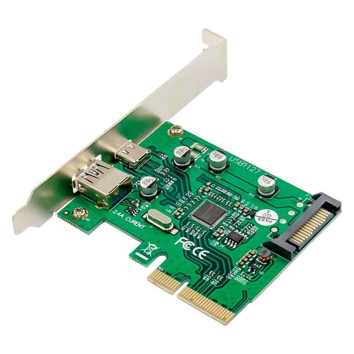 MicroConnect 1 x USB 3.1 Type C+A, PCIe (MC-PCIE-ASM1142-CA)