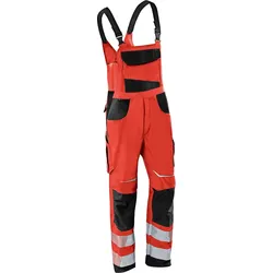 Kübler, Arbeitshose, Latzhose rot/schwarz Gr. 64 (64)