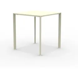 Robuster Gartentisch Fox 70x70 cm perlweiß BS