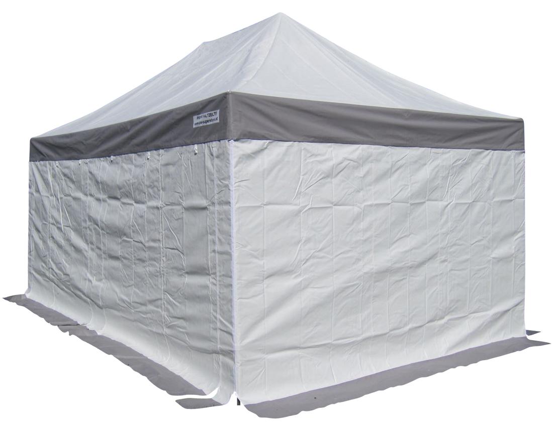 ALEOS. 6x4m ALU Profi Faltzelt Marktzelt Marktstand Tent 50mm Hex mit Metallgelenken und PVC PLANEN FEUERHEMMENDEN