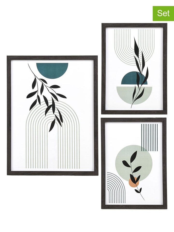 House Nordic 3er-Set: Bilderrahmen "Aspen" in Schwarz - onesize
