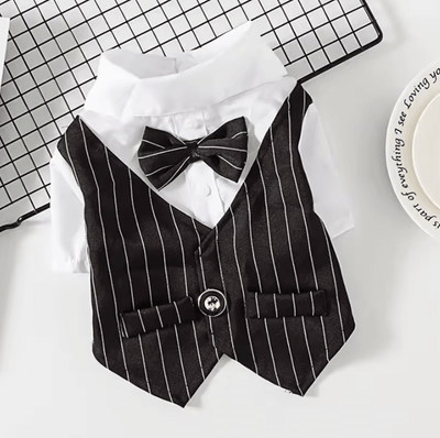 Inspire Curations GentlePaw Formal Pet Suit Jacket black xs suit 0.6 1.2kg
