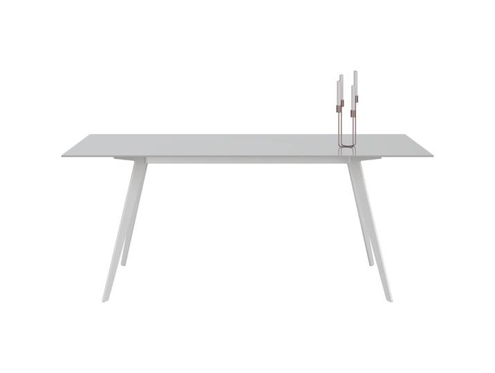 Esstisch Tame Glas weiss B 100 T 180 cm - Esstisch