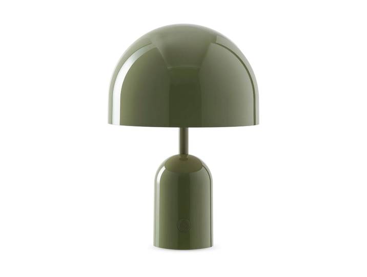 Tom Dixon Bell Portable LED Tischleuchte 28cm Moos
