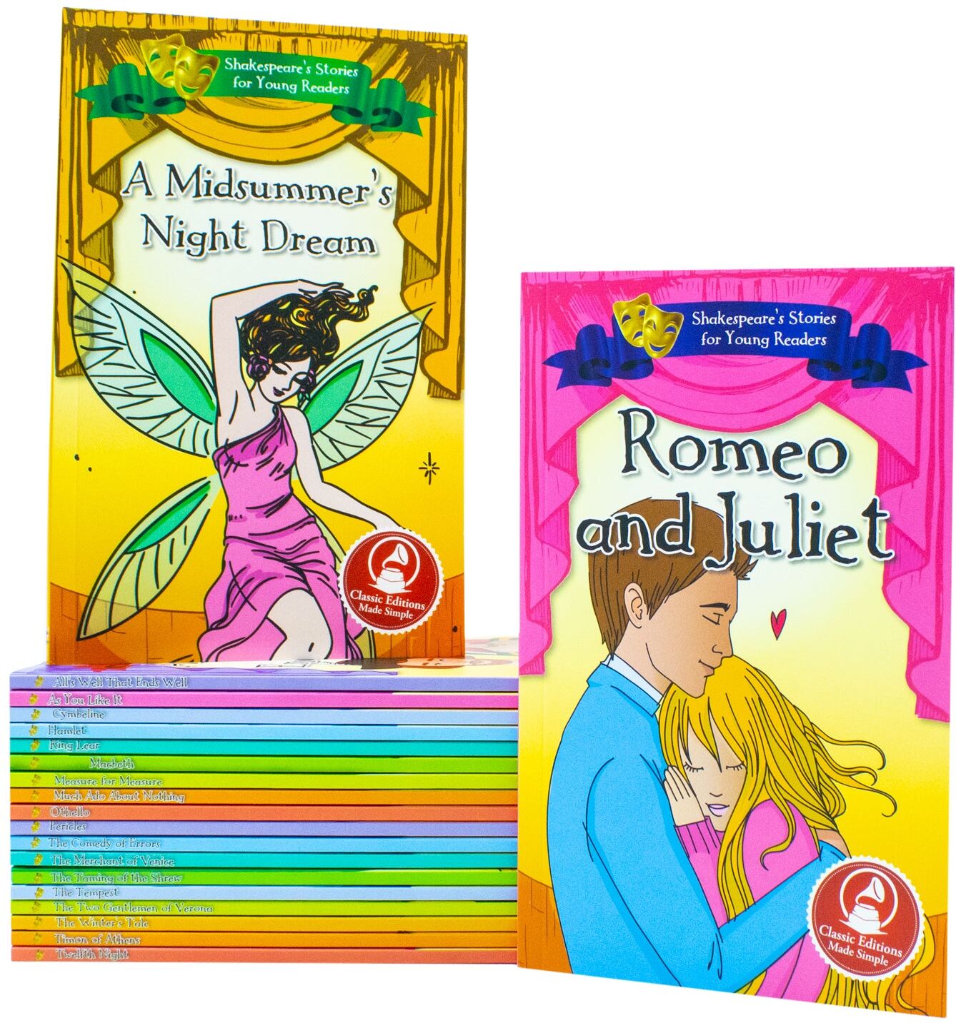 Fox Eye Publishing Shakespeare's Stories for Young Readers 20 Books Collection Set by William Shakespeare - Fox Eye Paperback - Ages 9-12 - Classic Plays Retold for Kids