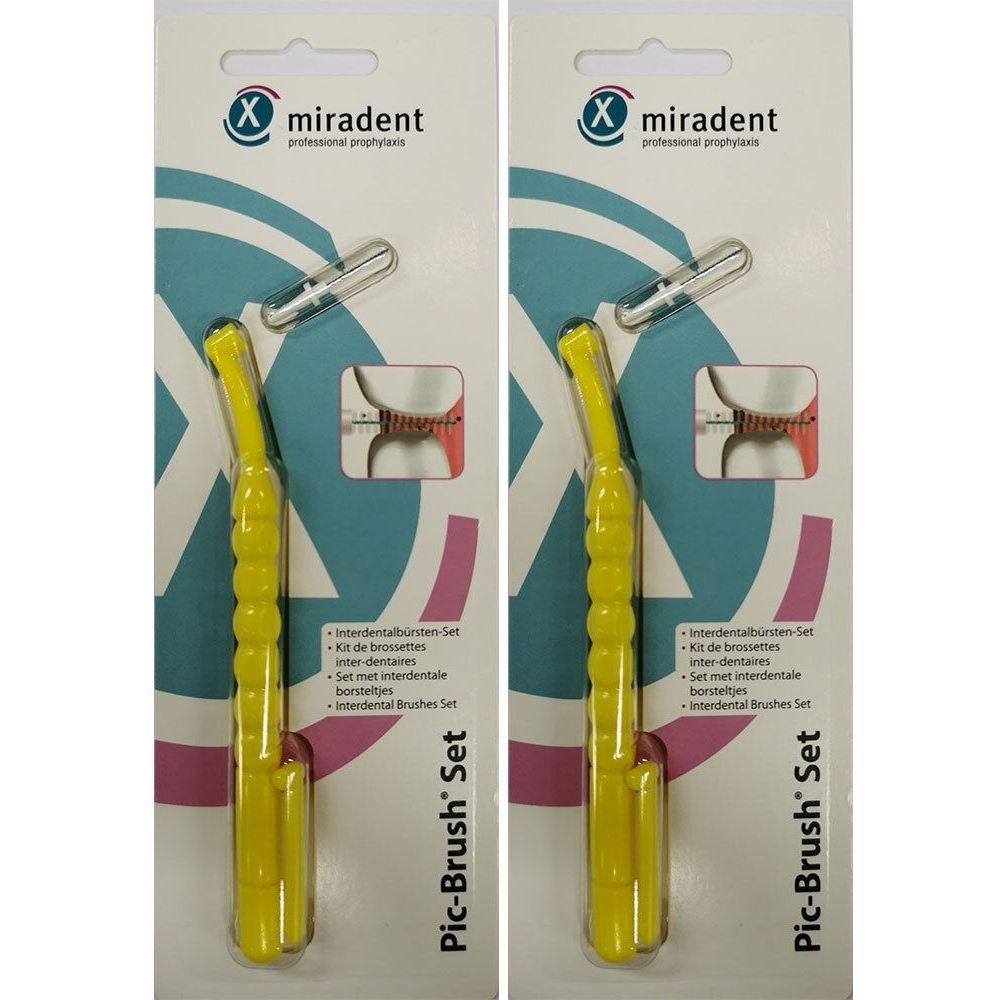 PIC Brush Interdentalgriff x2 2x1 St Zahnbürste