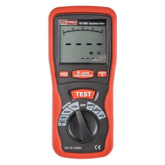 RS PRO Insulation & Continuity Tester (Hand-Multimeter) (1231934)