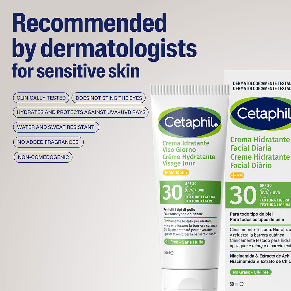 Cetaphil Crème Hydratante Visage Quotidienne SPF30 50ml