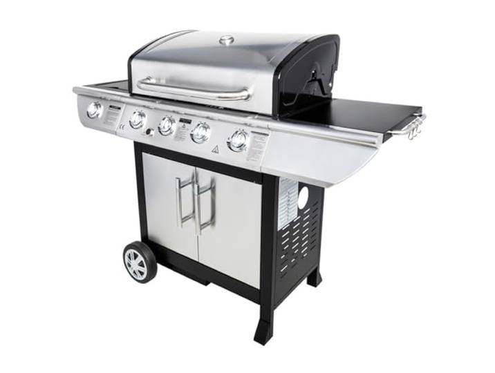 Barbecue au gaz BRISBANE - 4 brûleurs 14kW + réchaud 14kW\, Réchaud