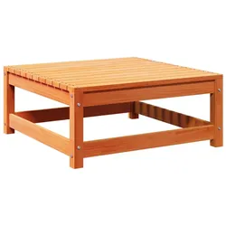 vidaXL Gartenhocker Wachsbraun 70x70x30 cm Massivholz Kiefer