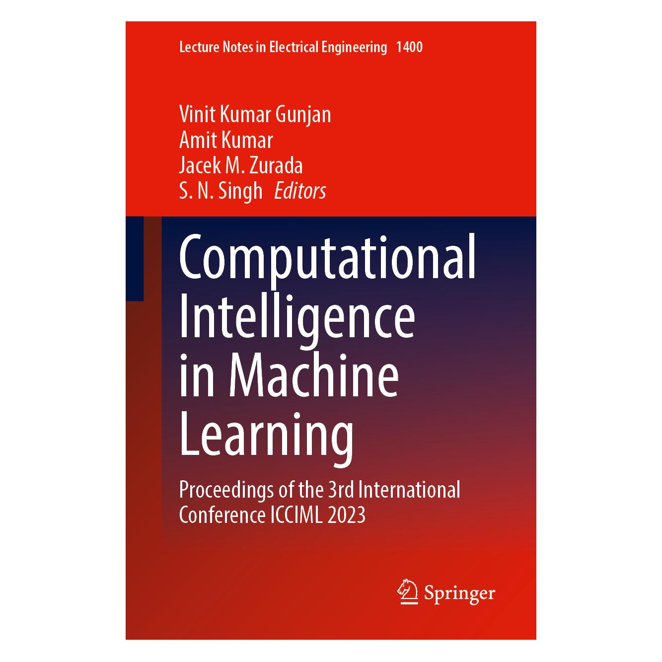Springer Computational Intelligence in Machine Learning (Englisch, Hardcover, Amit Kumar, Jacek M Zurada et al) (66441391)