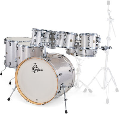Gretsch Drums Catalina Maple 7-piece Silver Silver Sparkle