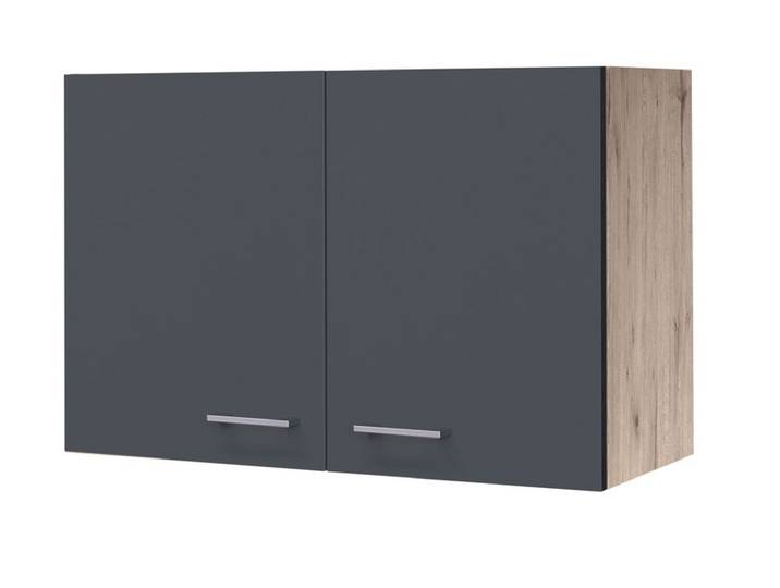 Küchen Oberschrank RALPH 80 cm Eiche/ grau