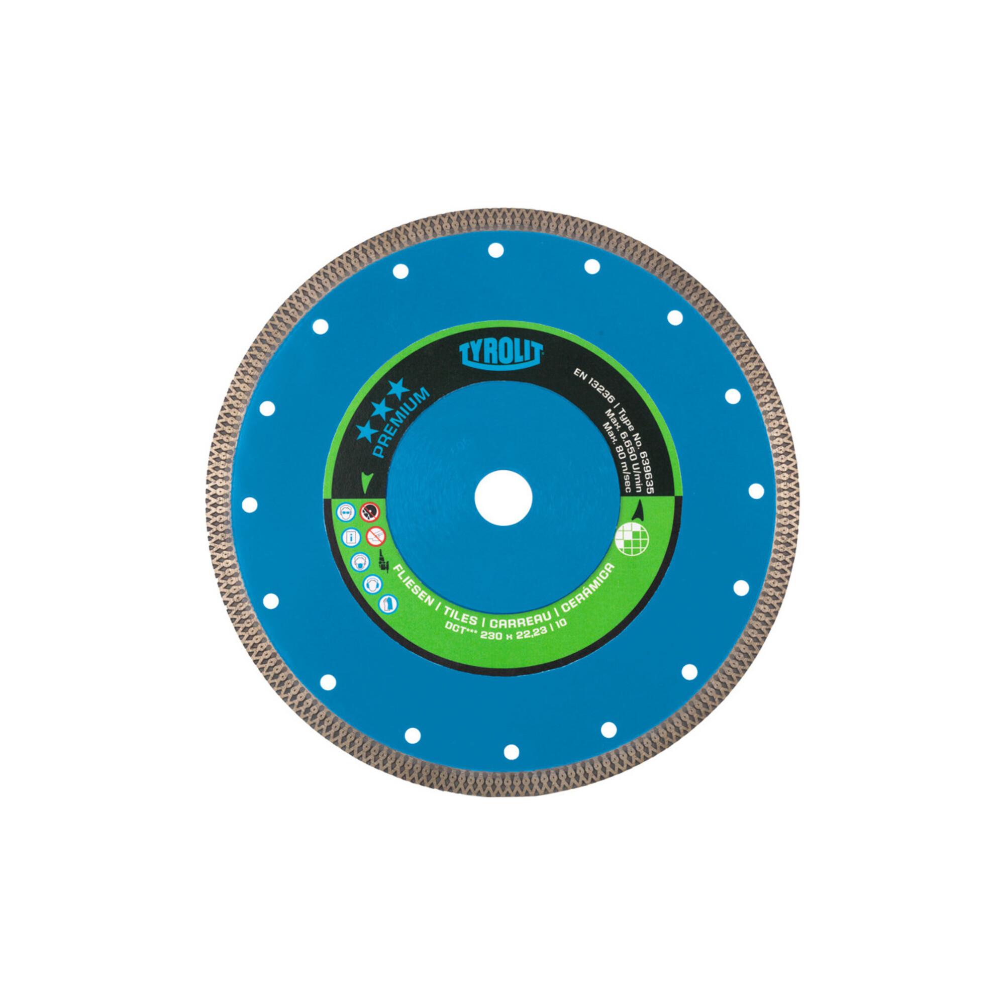 TYROLIT Diamant-Trennscheibe PREMIUM*** Fliesen, Scheiben-Ø: 115 mm (639559)