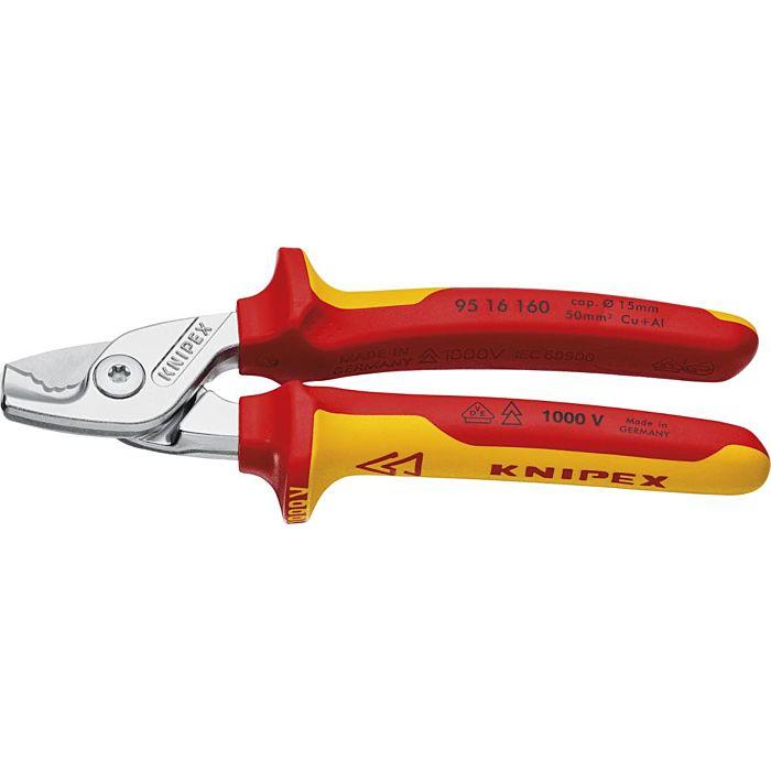 KNIPEX Kabelschere 4003773085966 Mehrkomponetnen-Griffen Kopfform KNIPEX