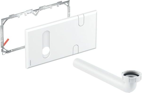Geberit Abdeckplatte 116426111 weiß, für Waschtischarmatur mit UP-Funktionsbox, UP-Geruchsverschluss, Kunststoff