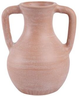 Sagebrook Home Terracotta Pottery Decorative Vase with Handles for Casual Home Decor