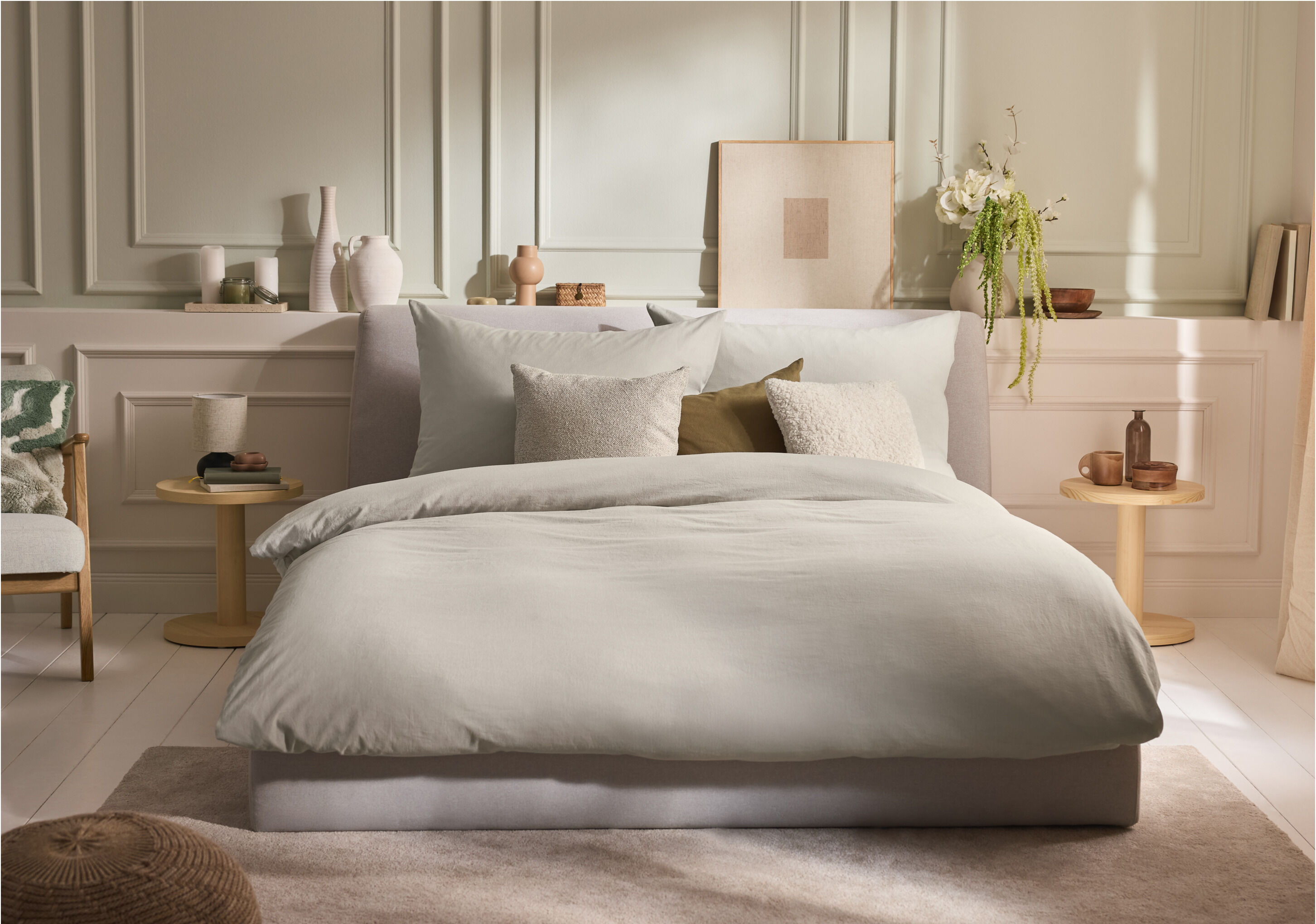 LIVARNO® Bettwäsche Baumwoll Leinen King Size 200 x 220 cm