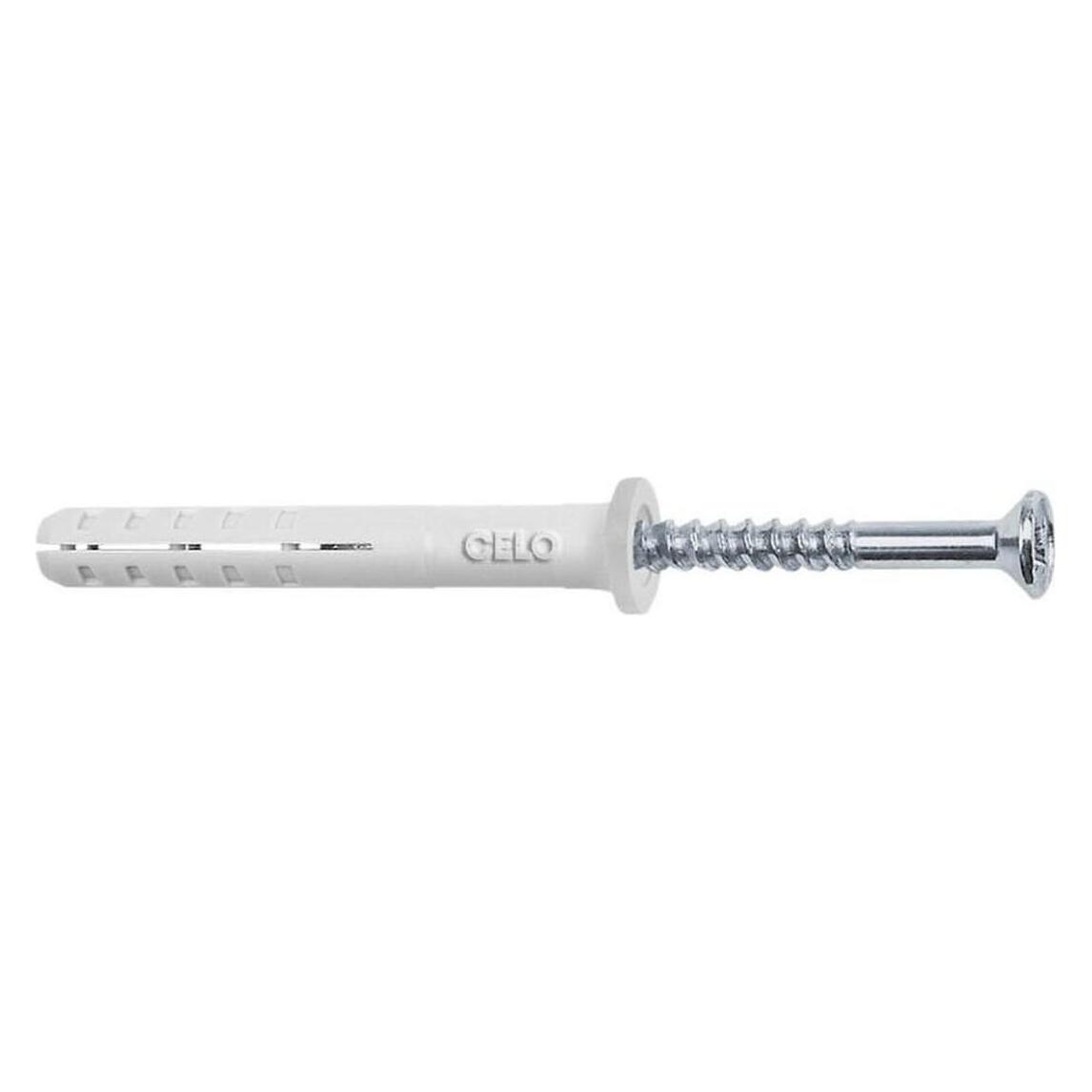 Celo Nageldübel NP 6- 60 Flachbund vormontiert (50 Stk.) (9660NP)