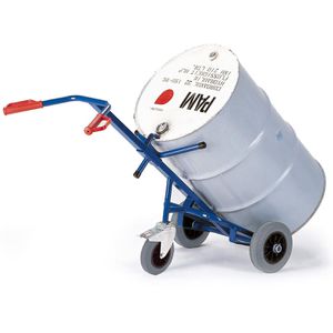 Rollcart Sackkarre Fasskarre 18-3331, mit Stützrad, Vollgummireifen, für 200l Fässer, Tragkraft 250kg