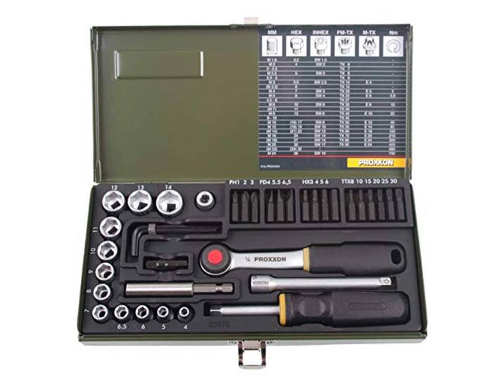 PROXXON 23070 Coffret de Vissage 39 Pièces 1/4\ (Import Allemagne) Multicolore