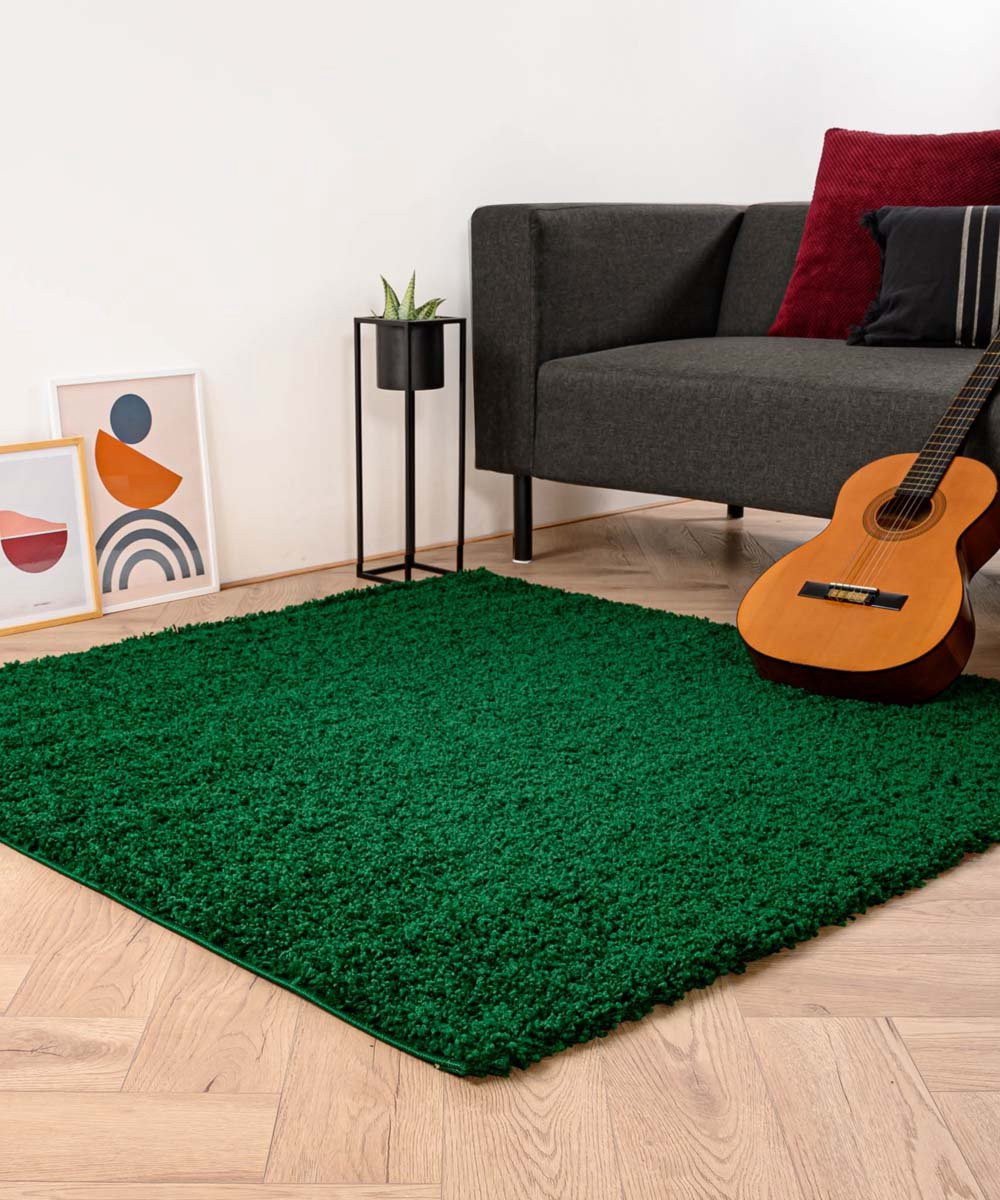 Tapeso Shaggy Trend Vierkant Hoogpolig Vloerkleed Jade 300 x 300 cm