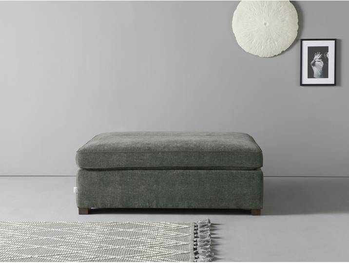 Polsterhocker HOME AFFAIRE Skara XXL , grau, B:120cm H:48cm T:130cm, 100% Polyester, Hocker, Polsterhocker, Passend zur Serie »Skara XXL«.